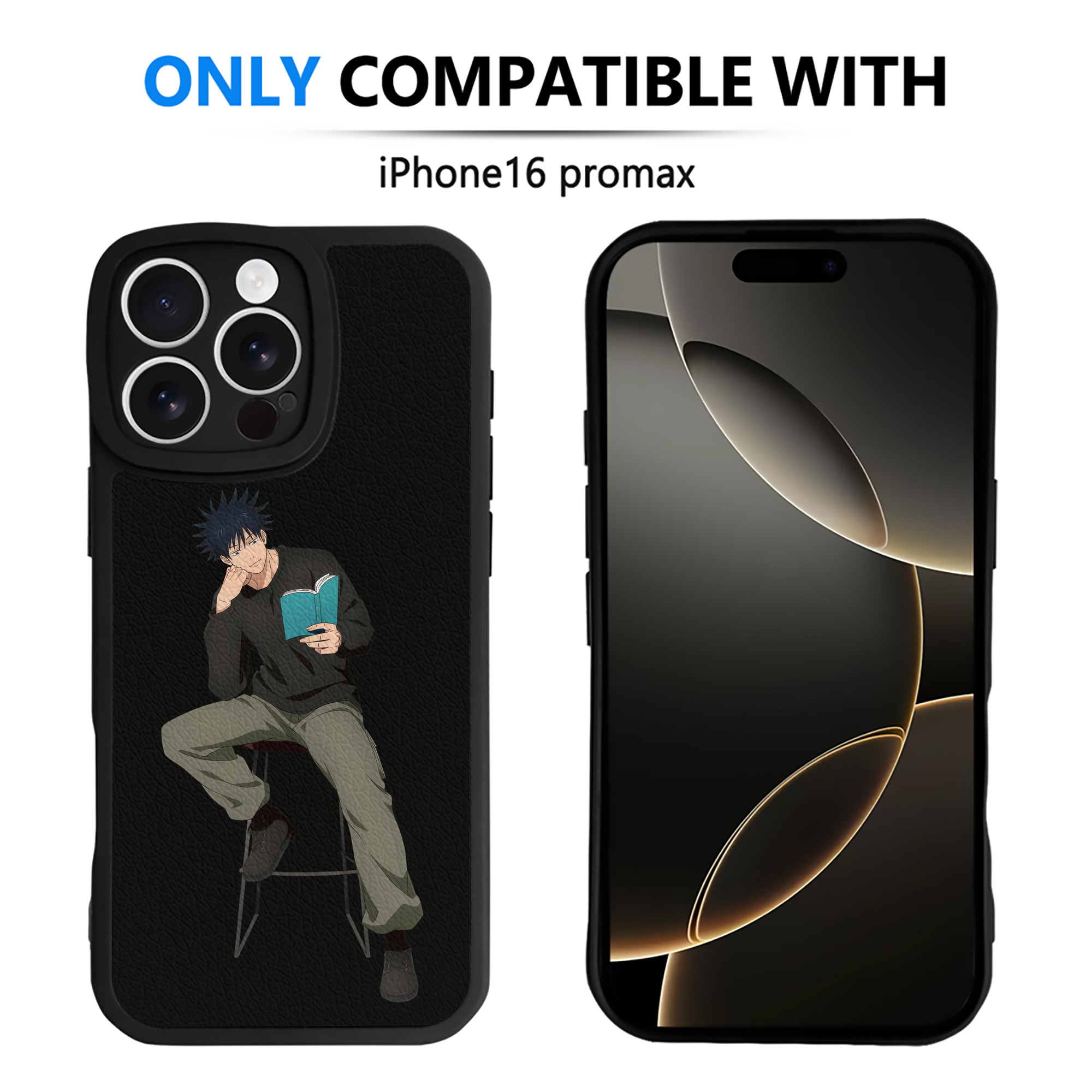 （画像用） 呪術廻戦 Jujutsu Kaisen 【iPhone 16シリーズ対応】シリコンスマホケース（レザー調） 材質：シリコン
